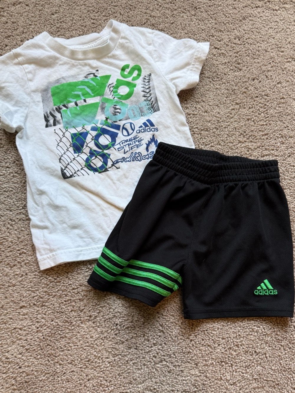 Adidas Toddler  Shorts Outfit